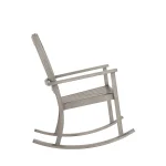 Club Wrought Aluminum Outdoor Slatted Rocker - Image 7
