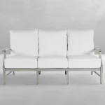 Croquet Cast Aluminum Outdoor Sofa - Image 13