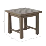 Club Aluminum Square Outdoor End Table - Image 17