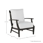 Croquet Wrought Aluminum Outdoor Lounge Chair - Image 8