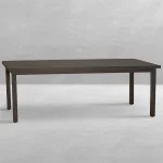 Club Aluminum Rectangle Outdoor Slatted Table - Image 7