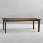 Club Aluminum Rectangle Outdoor Slatted Table - Image 6