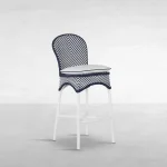 Savoy N-dura Resin Wicker Outdoor Bar Stool 45 In. - Image 4