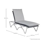 Savoy N-dura Resin Wicker Outdoor Chaise Lounge - Image 5