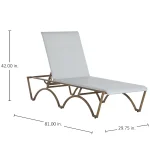 Savoy N-dura Resin Wicker Outdoor Chaise Lounge - Image 10