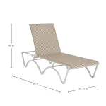 Savoy N-dura Resin Wicker Outdoor Chaise Lounge - Image 15