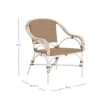 Savoy N-dura Resin Wicker Outdoor Lounge Chair - Image 3