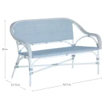 Savoy N-dura Resin Wicker Outdoor Loveseat - Image 17