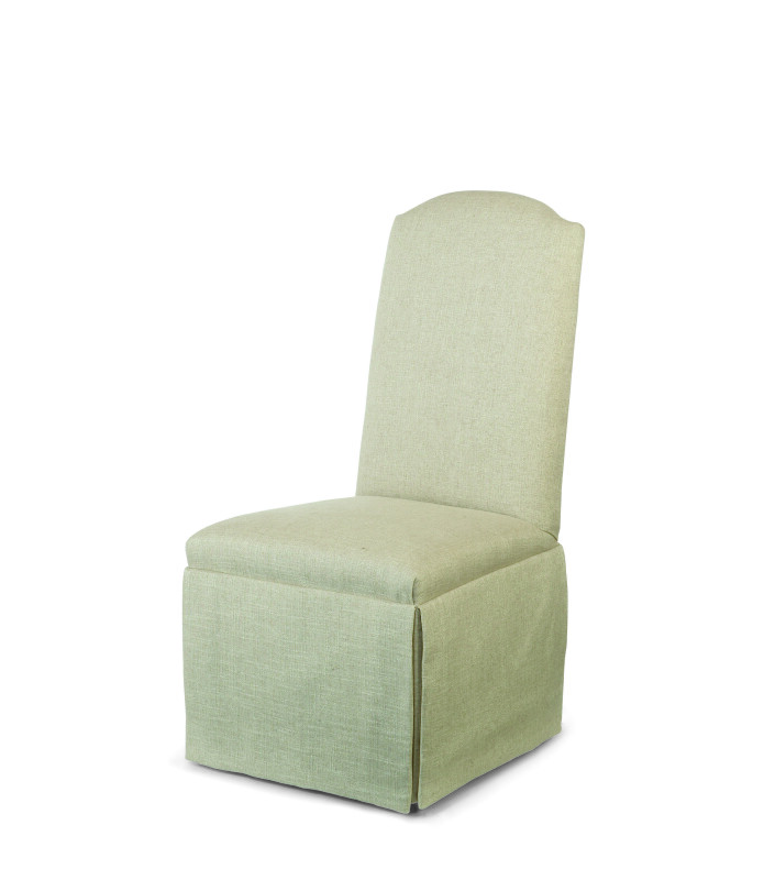 3370-4C - Hollister Strght Back/Arch Top Chair W/Casters