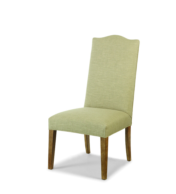 3372-3 - Hollister Straight Back-Exposed Wood W/Camelback Top