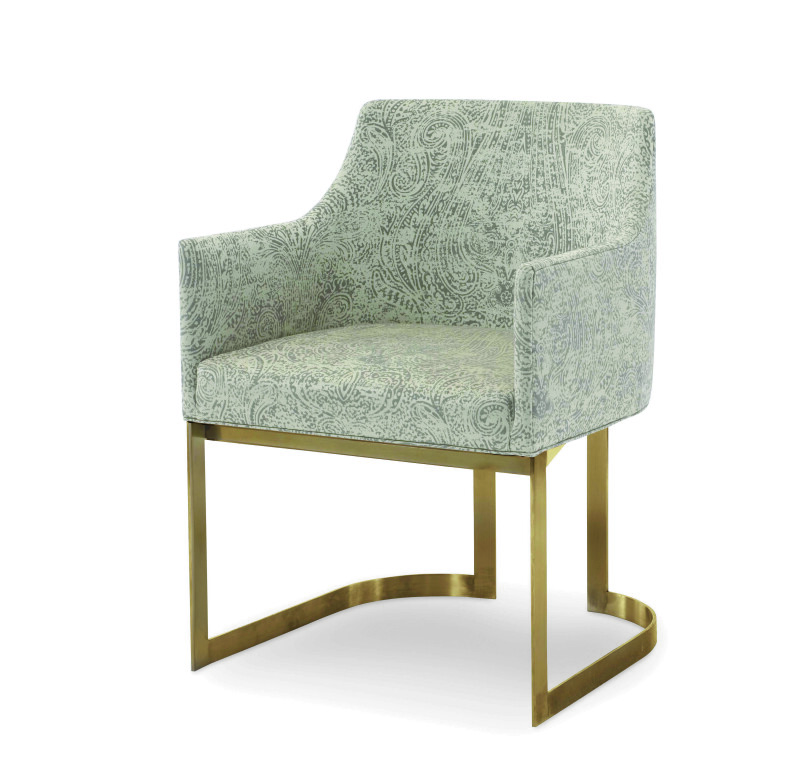 3388A-2 - Copenhagen Brass Arm Chair