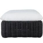 Montecito N-dura Resin Wicker Outdoor Woven Ottoman 34.5 In.