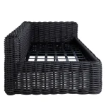 Montecito N-dura Resin Wicker Outdoor Right Arm Facing Loveseat Sectional - Image 12