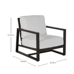 Avondale Wrought Aluminum Outdoor Lounge Chair - Image 22