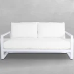 Avondale Wrought Aluminum Outdoor Loveseat - Image 3