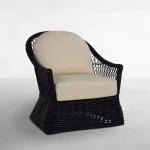 Soho Woven N-dura Resin Wicker Outdoor Lounge Chair - Image 3
