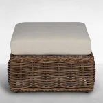 Soho Woven N-dura Resin Wicker Outdoor Ottoman - Image 7