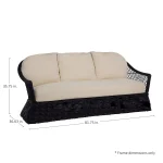 Soho N-dura Resin Wicker Outdoor Sofa - Image 3