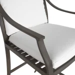 Monaco Wrought Aluminum Outdoor Ocean Outdoor Bar Stool 49.5 In. - Image 5