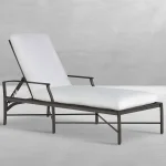 Monaco Wrought Aluminum Outdoor Chaise Lounge - Image 5