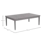 Brookings Aluminum Rectangle Outdoor Coffee Table - Image 6