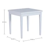 Brookings Aluminum Square Outdoor Slatted End Table - Image 16