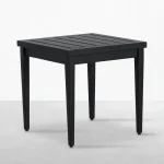 Brookings Aluminum Square Outdoor Slatted End Table - Image 8
