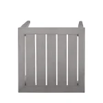 Brookings Aluminum Square Outdoor Slatted End Table - Image 4