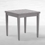 Brookings Aluminum Square Outdoor Slatted End Table - Image 18