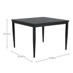Brookings Aluminum Square Outdoor Table - Image 8