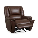 Plush Leather Power Gliding Recliner with Power Headrest & Lumbar - Image 8