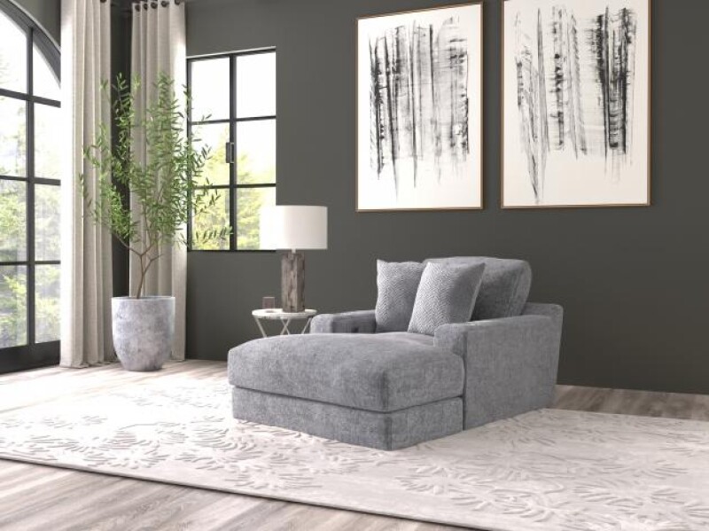 344519-102258738 Cozy 3445 Chaise w/USB - Image 1