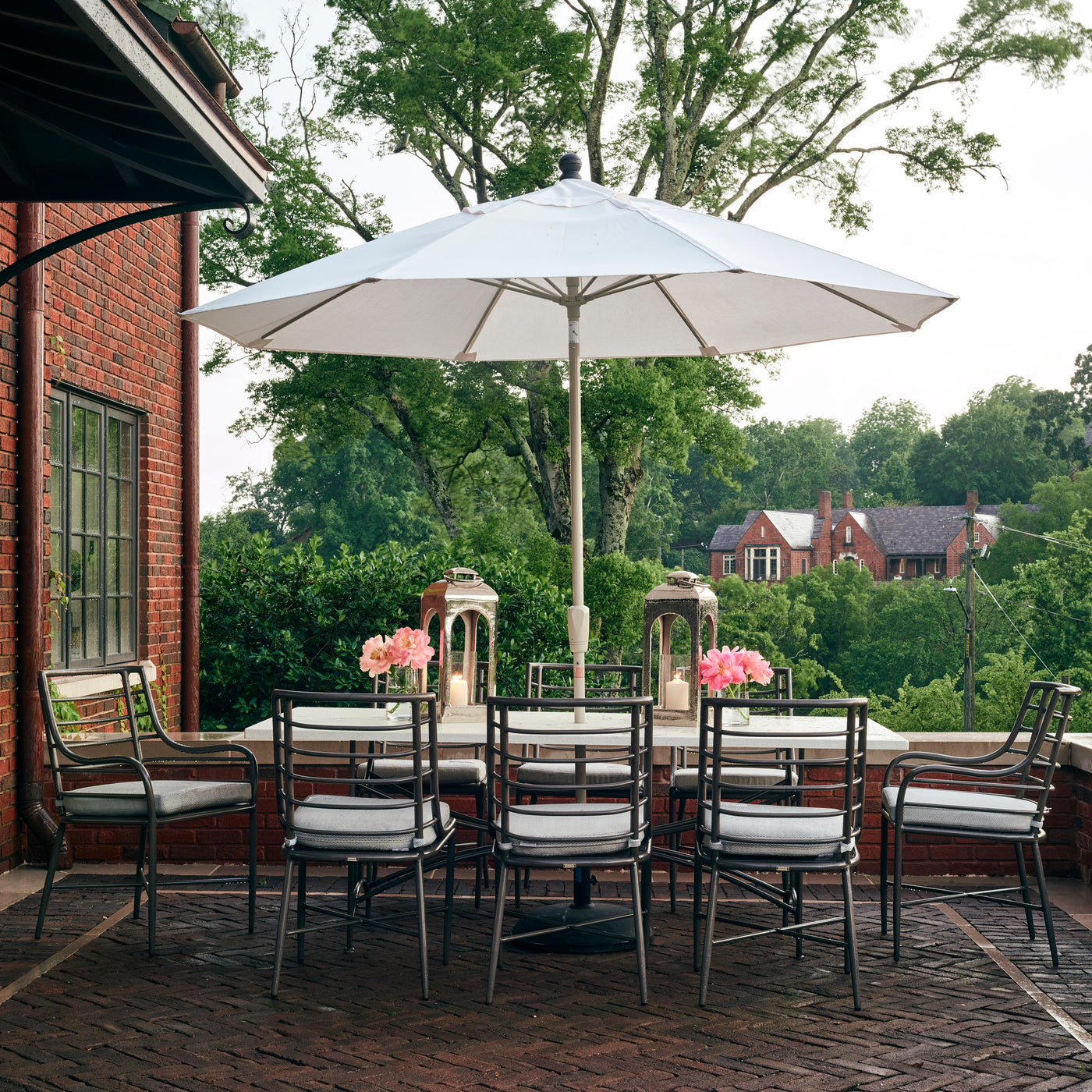 Carmel Wrought Aluminum Outdoor Seating Side Chair