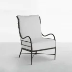 Carmel Wrought Aluminum Outdoor Lounge Chair - Image 5