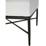 Carmel Wrought Aluminum Outdoor Ottoman - Image 7