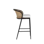 Havana Cane N-dura Resin Wicker Outdoor Bar Stool 30 In. - Image 5