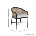 Havana Cane N-dura Resin Wicker Outdoor Arm Chair