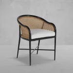 Havana Cane N-dura Resin Wicker Outdoor Arm Chair - Image 3