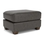 Thornton Leather Ottoman - Image 6