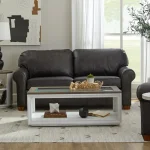 Thornton Leather Two-Cushion Sofa - Image 3