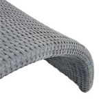 Halo N-dura Resin Wicker Outdoor Woven Ottoman - Image 11