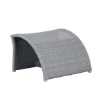Halo N-dura Resin Wicker Outdoor Woven Ottoman - Image 14