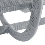 Halo N-dura Resin Wicker Outdoor Chaise Lounge - Image 3