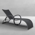 Halo N-dura Resin Wicker Outdoor Chaise Lounge - Image 6