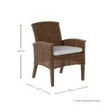Astoria N-dura Resin Wicker Outdoor Arm Chair - Image 14