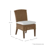 Astoria N-dura Resin Wicker Outdoor Side Chair - Image 6