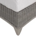 Astoria N-dura Resin Wicker Outdoor Woven Ottoman - Image 7