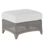 Astoria N-dura Resin Wicker Outdoor Woven Ottoman - Image 9
