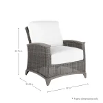 Astoria N-dura Resin Wicker Outdoor Lounge Chair - Image 4