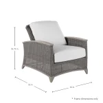 Astoria N-dura Resin Wicker Outdoor Recliner Chair - Image 7